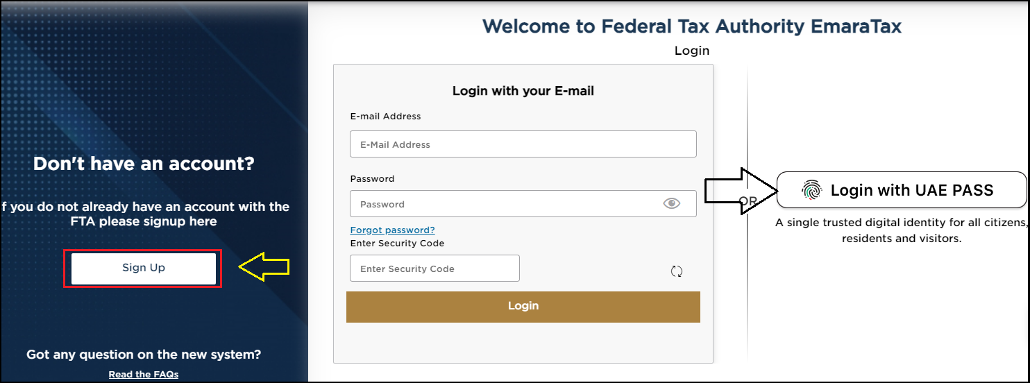 fta login